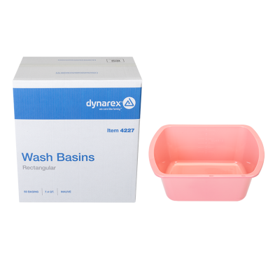 4227 Dynarex® Plastic Rectangular Wash Basins